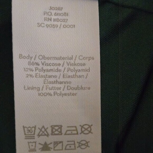 Boden Alexis Green Floral Jersey Fit N Flare Dress Size 8 - Picture 10 of 10